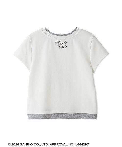sanrio house（サンリオハウス）の「レイヤード風クロップドTシャツ（Tシャツ/カットソー・レディース・その他2/その他17・F）」の4枚目の写真