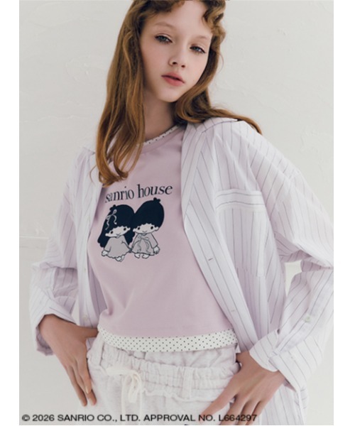 sanrio house（サンリオハウス）の「レイヤード風クロップドTシャツ（Tシャツ/カットソー・レディース・その他2/その他17・F）」の5枚目の写真