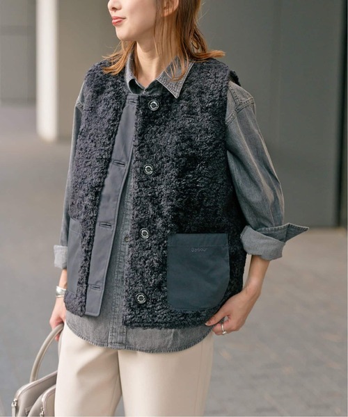 Spick & Span(スピックアンドスパン)の「《別注 / 追加》Barbour/バブアー Kintra liner(その他アウター・レディース・カーキ/ブラック/アイボリー・FREE)」の8枚目の写真