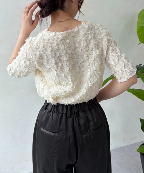 Jena espace merveilleux（ジェナ　エスパスメルヴェイユ）の「【PalinkA/パリンカ】ジャガードフリンジカットソー（Tシャツ/カットソー・レディース・ブラウン/アイボリー・FREE）」の10枚目の写真