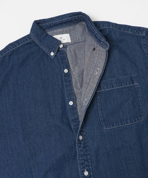 URBAN RESEARCH Sonny Label（アーバンリサーチサニーレーベル）の「オーバーサイズデニムボタンダウンシャツ（シャツ/ブラウス・メンズ・ブラック/インディゴブルー・MEDIUM/LARGE）」の6枚目の写真