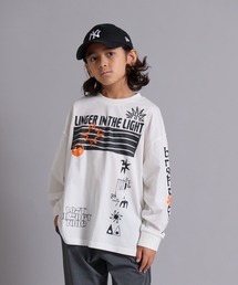 PAIRMANON STREET | 【90-160cm】吸水速乾 マルチ アソート プリント ロンT 長袖 Tシャツ 【PAIRMANON STREET】(Tシャツ/カットソー)