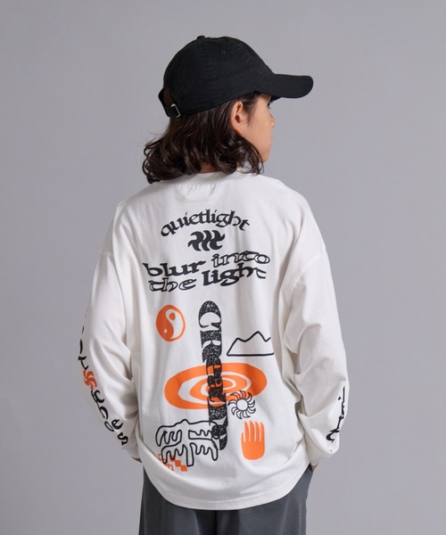 PAIRMANON STREET(ペアマノンストリート)の「【90-160cm】吸水速乾 マルチ アソート プリント ロンT 長袖 Tシャツ 【PAIRMANON STREET】(Tシャツ/カットソー・キッズ・パープル/ネイビー/グレー/ブラック/ホワイト/ベージュ系その他・130/120/110/100/90/160/150/140)」の8枚目の写真