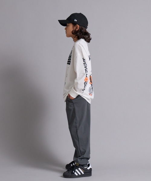 PAIRMANON STREET(ペアマノンストリート)の「【90-160cm】吸水速乾 マルチ アソート プリント ロンT 長袖 Tシャツ 【PAIRMANON STREET】(Tシャツ/カットソー・キッズ・パープル/ネイビー/グレー/ブラック/ホワイト/ベージュ系その他・130/120/110/100/90/160/150/140)」の10枚目の写真