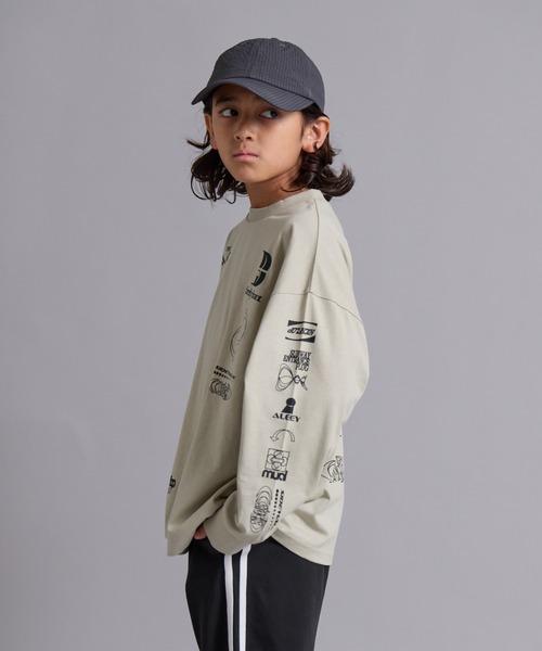 PAIRMANON STREET(ペアマノンストリート)の「【90-160cm】吸水速乾 マルチ アソート プリント ロンT 長袖 Tシャツ 【PAIRMANON STREET】(Tシャツ/カットソー・キッズ・パープル/ネイビー/グレー/ブラック/ホワイト/ベージュ系その他・130/120/110/100/90/160/150/140)」の22枚目の写真