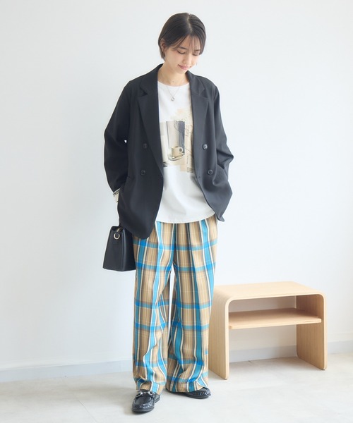 KATHARINE ROSS(キャサリンロス)の「フリンジカフステーラードジャケット(テーラードジャケット・レディース・チャコールグレー/ブラック・FREE)」の12枚目の写真