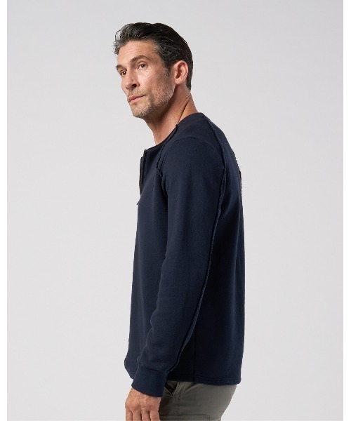 wjk(ダヴルジェイケイ)の「soft luxe urake half-zip sweatshirt(スウェット・メンズ・ブラック/ネイビー・MEDIUM/SMALL/X-LARGE/LARGE)」の6枚目の写真