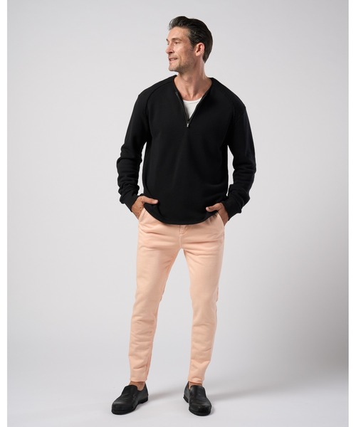 wjk(ダヴルジェイケイ)の「soft luxe urake half-zip sweatshirt(スウェット・メンズ・ブラック/ネイビー・MEDIUM/SMALL/X-LARGE/LARGE)」の19枚目の写真
