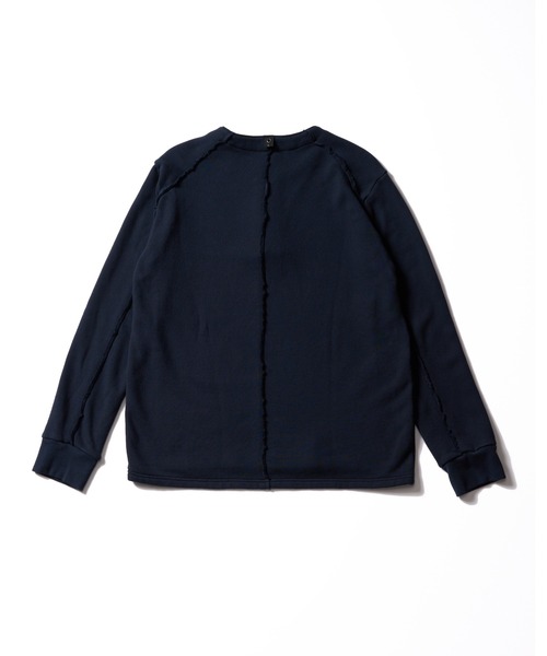 wjk(ダヴルジェイケイ)の「soft luxe urake half-zip sweatshirt(スウェット・メンズ・ブラック/ネイビー・MEDIUM/SMALL/X-LARGE/LARGE)」の4枚目の写真