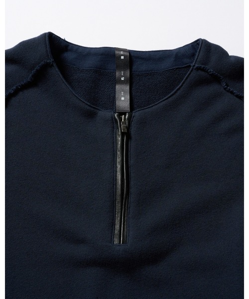 wjk(ダヴルジェイケイ)の「soft luxe urake half-zip sweatshirt(スウェット・メンズ・ブラック/ネイビー・MEDIUM/SMALL/X-LARGE/LARGE)」の20枚目の写真