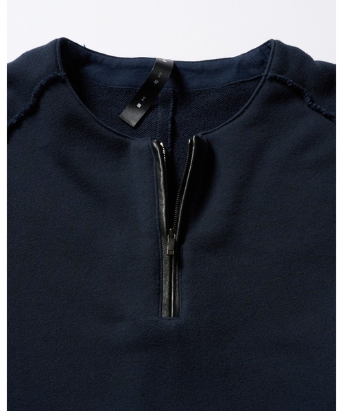 wjk(ダヴルジェイケイ)の「soft luxe urake half-zip sweatshirt(スウェット・メンズ・ブラック/ネイビー・MEDIUM/SMALL/X-LARGE/LARGE)」の21枚目の写真
