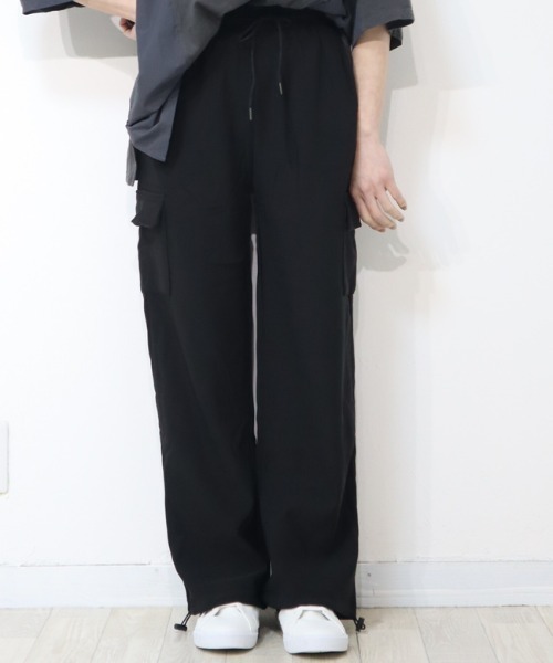 DISKEEN SURE(ディスキーンシュアー)の「ジャージタッチで履きやすさ抜群!スピンドル付2WAYカーゴパンツ(カーゴパンツ・レディース・カーキ/ブラック/チャコールグレー・FREE)」の14枚目の写真