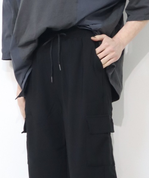 DISKEEN SURE(ディスキーンシュアー)の「ジャージタッチで履きやすさ抜群!スピンドル付2WAYカーゴパンツ(カーゴパンツ・レディース・カーキ/ブラック/チャコールグレー・FREE)」の19枚目の写真