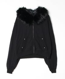 B omnivore/ビーオムニボー FUR SWEAT HOODY