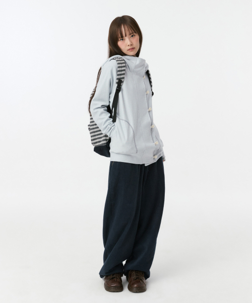 OHESHIO（オヘシオ）の「JERSEY STRIPE バックパック、チャコール（バックパック/リュック・レディース・その他・FREE）」の6枚目の写真