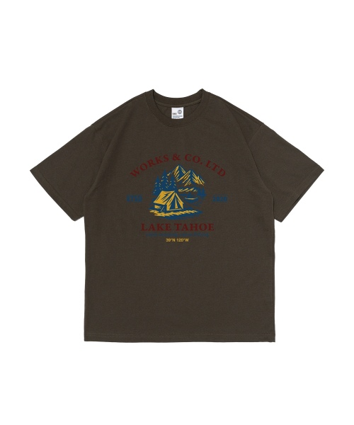 WORKS & CO.(ワークス アンド コー)の「レイクプレイス 半袖Tシャツ (カーキ)(Tシャツ/カットソー・レディース・その他・MEDIUM/LARGE/X-LARGE/2XL)」の1枚目の写真