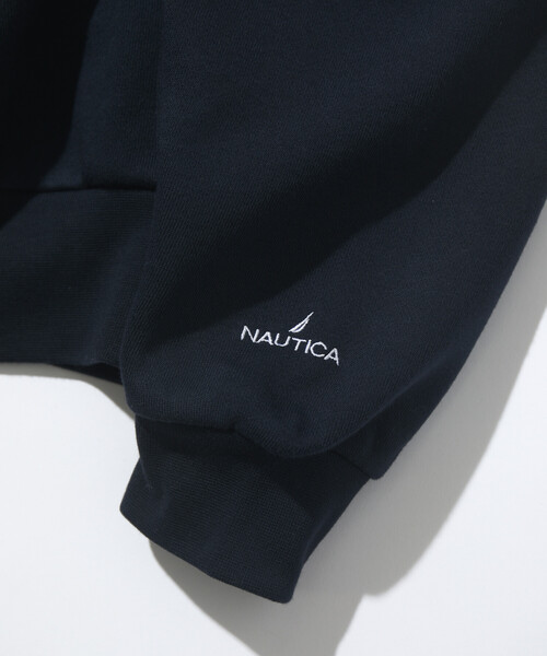 FREAK'S STORE(フリークスストア)の「NAUTICA/ノーティカ Jiro Konami CREW SWEAT 1 for women(スウェット・レディース・ライトグレー/ネイビー・フリ-)」の7枚目の写真