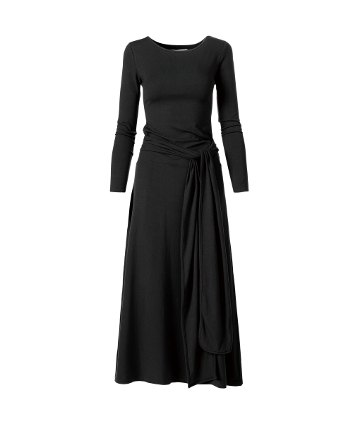 THEVINYLHOUSE(ザバイニルハウス)の「DRAPED MAXI ONE-PIECE(W) CHARCOAL(ワンピース・レディース・その他・FREE)」の6枚目の写真