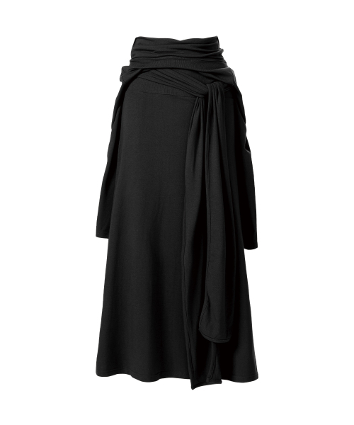 THEVINYLHOUSE(ザバイニルハウス)の「DRAPED MAXI ONE-PIECE(W) CHARCOAL(ワンピース・レディース・その他・FREE)」の9枚目の写真