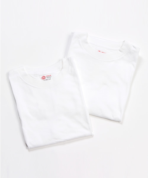 NANO universe（ナノユニバース）の「RED KAP/ F/2P CREW TEE（Tシャツ/カットソー・メンズ・ブラック/ホワイト・LARGE/X-LARGE/MEDIUM/SMALL）」の2枚目の写真