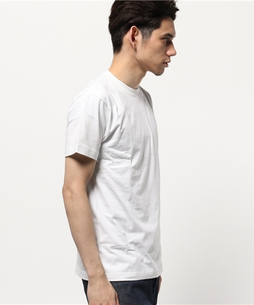 NANO universe（ナノユニバース）の「RED KAP/ F/2P CREW TEE（Tシャツ/カットソー・メンズ・ブラック/ホワイト・LARGE/X-LARGE/MEDIUM/SMALL）」の4枚目の写真