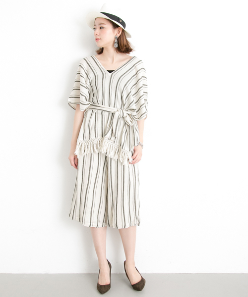 URBAN RESEARCH（アーバンリサーチ）の「UR ストライプパンツ（その他パンツ・レディース・ホワイト系その他・FREE）」の6枚目の写真