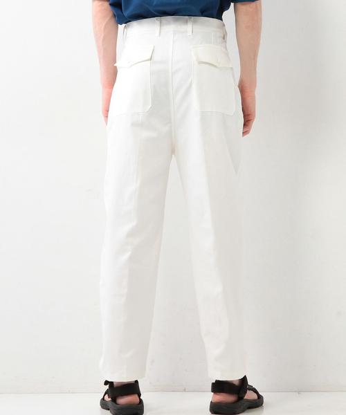 CAMO（カモ）の「＜CAMO(カモ)＞ ツイル ワイド パンツ◆（その他パンツ・メンズ・ホワイト/ネイビー・SMALL/MEDIUM）」の5枚目の写真
