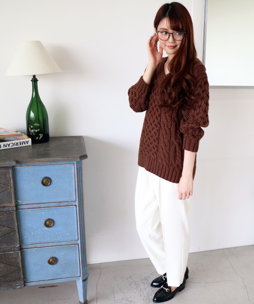 N.(N. Natural Beauty Basic)(エヌエヌナチュラルビューティーベーシック)の「ダブルクロスワイドセンタープレス(その他パンツ・レディース・ブラック/グレー/ホワイト・SMALL/MEDIUM)」の6枚目の写真