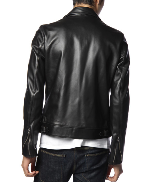 HYSTERIC GLAMOUR（ヒステリックグラマー）の「LEWIS LEATHERS × HYSTERIC DOMINATOR（ライダースジャケット・メンズ・ブラウン/ブラック・SMALL/MEDIUM）」の4枚目の写真