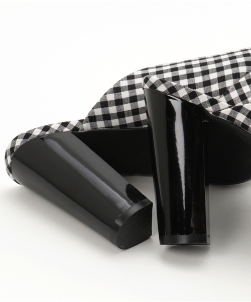 dazzlin（ダズリン）の「ギンガムバックレスシューズ（その他シューズ・レディース・ベージュ/ブラック/レッド・LARGE/MEDIUM）」の10枚目の写真