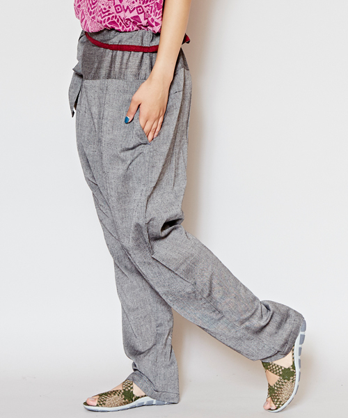 チャイハネ(チャイハネ)の「【チャイハネ】yul チャクラ丹田ラップパンツ(その他パンツ・レディース・ブルー/グレー/レッド/ブラック/カーキ/ベージュ・FREE)」の1枚目の写真