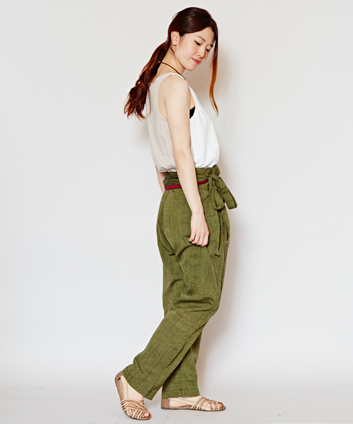 チャイハネ(チャイハネ)の「【チャイハネ】yul チャクラ丹田ラップパンツ(その他パンツ・レディース・ブルー/グレー/レッド/ブラック/カーキ/ベージュ・FREE)」の11枚目の写真