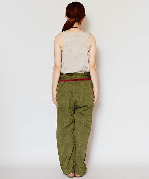 チャイハネ(チャイハネ)の「【チャイハネ】yul チャクラ丹田ラップパンツ(その他パンツ・レディース・ブルー/グレー/レッド/ブラック/カーキ/ベージュ・FREE)」の8枚目の写真