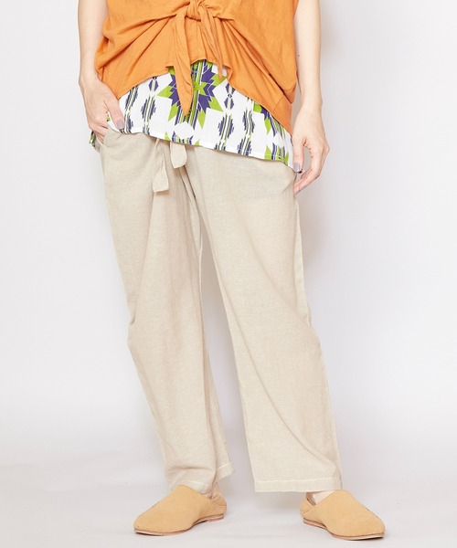 チャイハネ(チャイハネ)の「【チャイハネ】yul チャクラ丹田ラップパンツ(その他パンツ・レディース・ブルー/グレー/レッド/ブラック/カーキ/ベージュ・FREE)」の3枚目の写真