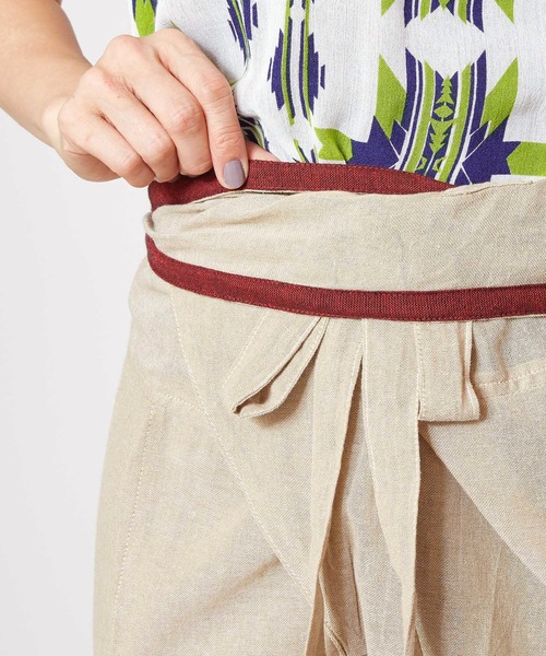 チャイハネ(チャイハネ)の「【チャイハネ】yul チャクラ丹田ラップパンツ(その他パンツ・レディース・ブルー/グレー/レッド/ブラック/カーキ/ベージュ・FREE)」の17枚目の写真