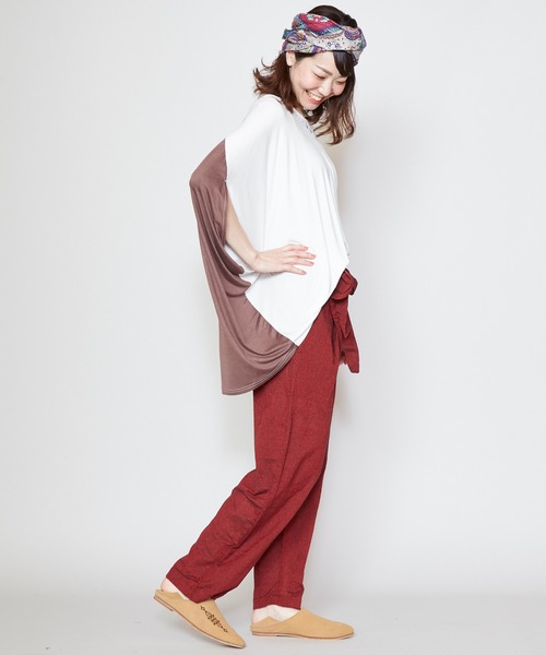 チャイハネ(チャイハネ)の「【チャイハネ】yul チャクラ丹田ラップパンツ(その他パンツ・レディース・ブルー/グレー/レッド/ブラック/カーキ/ベージュ・FREE)」の21枚目の写真