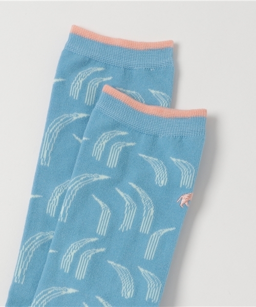 Ne-net(ネネット)の「しばふソックス(ソックス/靴下・レディース・オフホワイト/ブルー/イエロー・03/02)」の8枚目の写真