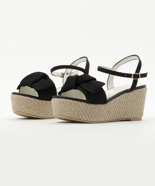 ASZAKKA（アザッカ）の「ギュっと♪ウエッジＳＤ【靴】（サンダル・レディース・ブラック/ホワイト/レッド/ブルー・L/M）」の3枚目の写真