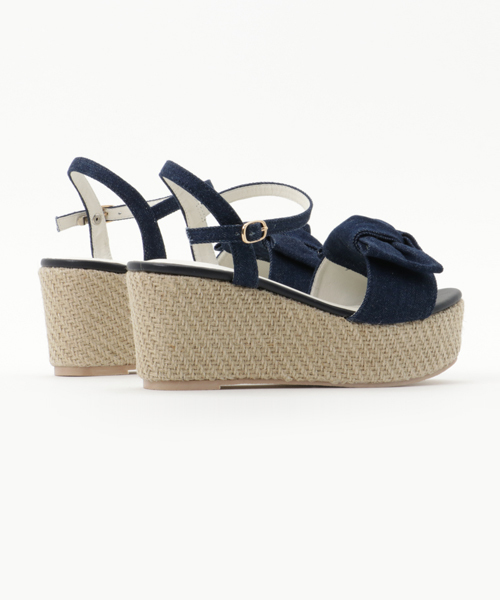 ASZAKKA（アザッカ）の「ギュっと♪ウエッジＳＤ【靴】（サンダル・レディース・ブラック/ホワイト/レッド/ブルー・L/M）」の7枚目の写真