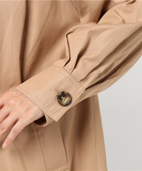 MURUA（ムルーア）の「ノーカラールーズコート（その他アウター・レディース・ベージュ/カーキ・1/2）」の10枚目の写真