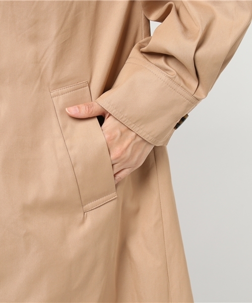 MURUA（ムルーア）の「ノーカラールーズコート（その他アウター・レディース・ベージュ/カーキ・1/2）」の9枚目の写真
