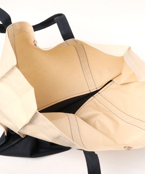 BICASH（ビカーシ）の「【BICASH/ビカーシ】キャンバストートバッグ/#B805（トートバッグ・レディース・ホワイト系その他/ホワイト系その他2・FREE）」の3枚目の写真