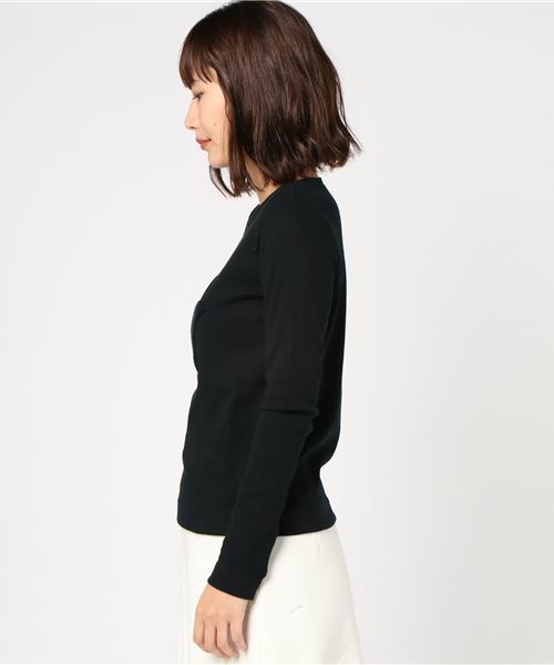 DOUBLE STANDARD CLOTHING(ダブルスタンダードクロージング)の「DSC フライス表起毛スター刺繍トップス(Tシャツ/カットソー・レディース・ブラック/グレー/オフホワイト・38/36)」の9枚目の写真