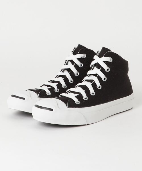 CONVERSE(コンバース)の「CONVERSE コンバース ジャック パーセル ミッド / JACK PURCEL MID(スニーカー)」|ブラック×ホワイト