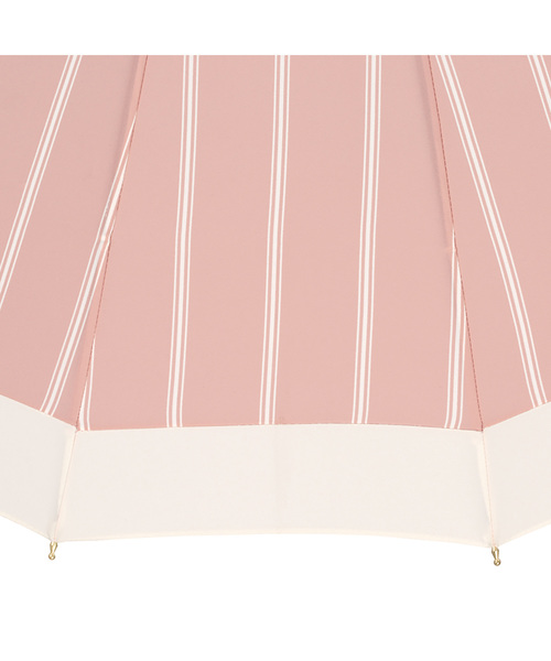 Wpc.(ダブリュピーシー)の「16本骨 切り継ぎストライプ 雨傘 長傘 晴雨兼用 Wpc.(長傘・レディース・ベージュ/ネイビー/オフホワイト/ピンク・FREE)」の6枚目の写真