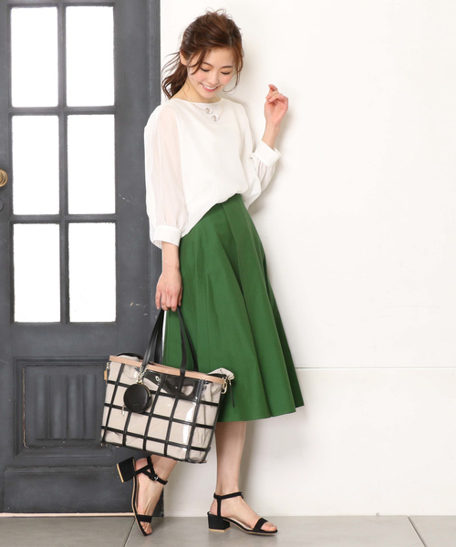 un dix cors(アンディコール)の「ラップランダムフレアスカート(スカート・レディース・ネイビー/カーキ/ピンク・FREE)」の13枚目の写真