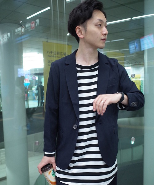 セール Rovtski 春夏のセットアップ Tropical7分袖 テーラードジャケット テーラードジャケット Rovtski ロフトスキー のファッション新しい到着値下げ 短納期全日本送料無料