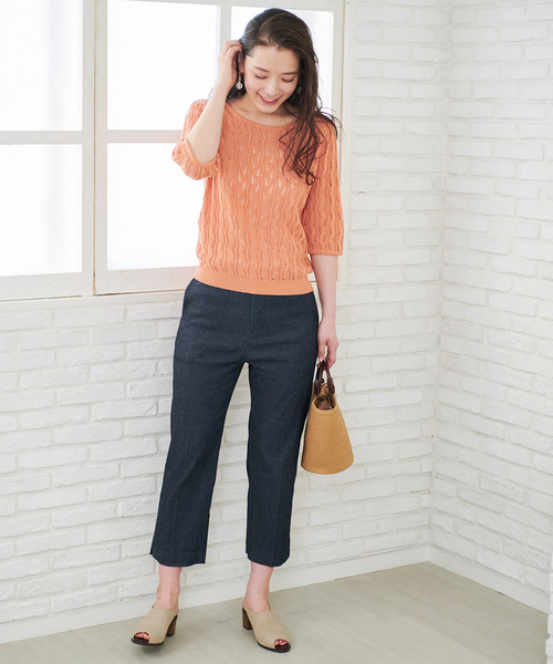 ROPE' PICNIC（ロペピクニック）の「【50TH SPECIAL COLLECTION 辻直子監修】【million ice(R)】デニムパンツ（デニムパンツ・レディース・ネイビー/ブルー・36/38）」の12枚目の写真