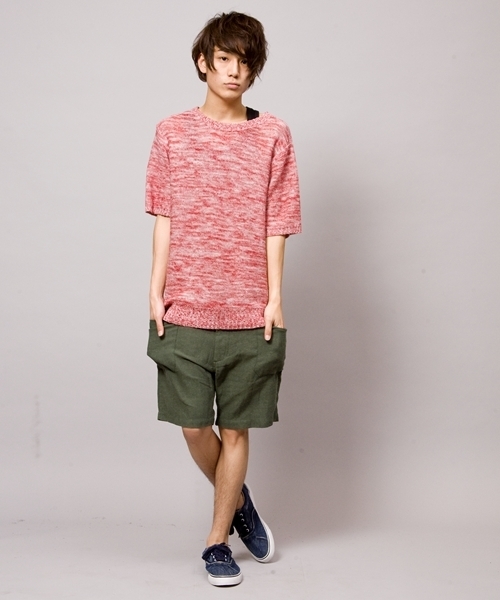 WEGO(ウィゴー)の「WEGO/綿麻ガーデニングショーツ(カーゴパンツ・メンズ・アイボリー/レッド系その他/ダークグリーン/ネイビー・MEDIUM/LARGE)」の12枚目の写真