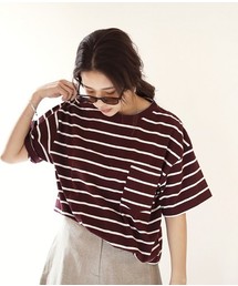 オーバーサイズボーダーTシャツ